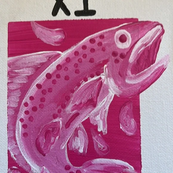 Pisces Tarot Card Painting - Picture 7 of 9